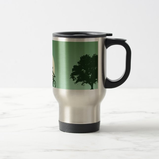 Riding for Greener Pastures Stainless Travel Mug (Right)