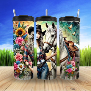 Riding Free in Fall Thermal Tumbler