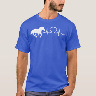 Riding Heartbeat Rider Horse Equestrian Sport frie T-Shirt