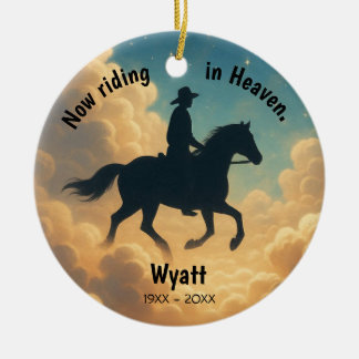 Riding in Heaven Personalised Christmas Ornament