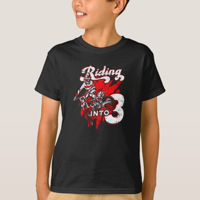 Riding into 3 - dirtbikes T-Shirt (Front)