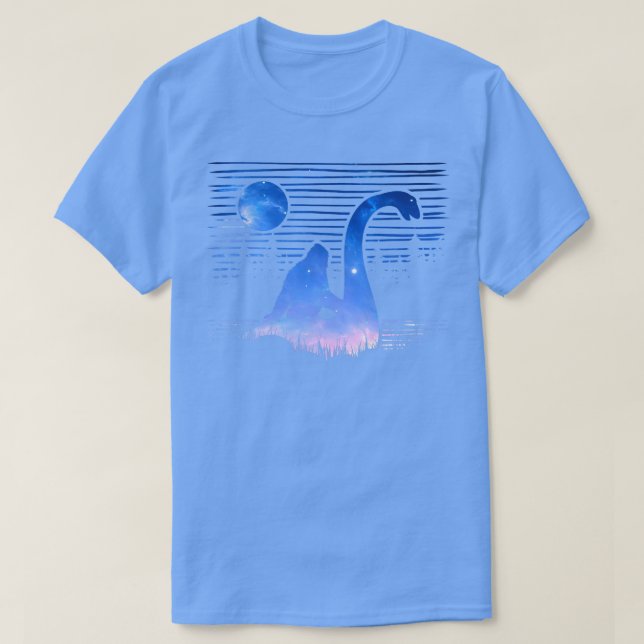 Riding Loch Ness Monster 16 T-Shirt (Design Front)