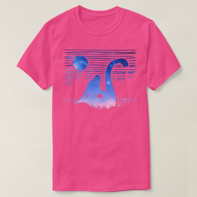 Riding Loch Ness Monster 16 T-Shirt (Design Front)
