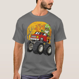 Riding Monster Truck Halloween T-Shirt