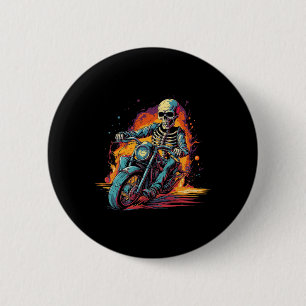 Riding Motorcycle Halloween Costume Biker  6 Cm Round Badge