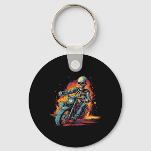 Riding Motorcycle Halloween Costume Biker Key Ring