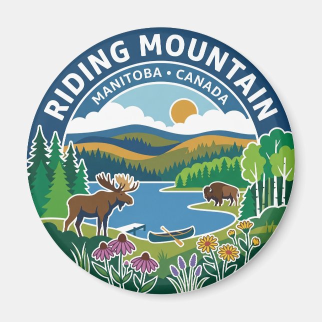 Riding Mountain National Park Canada Magnet (Front)