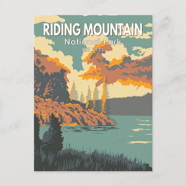 Riding Mountain National Park Canada Vintage Postcard (Front)