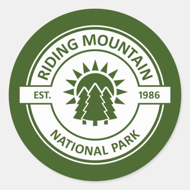 Riding Mountain National Park Classic Round Sticker (Front)