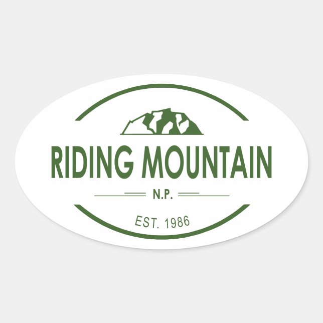 Riding Mountain National Park Oval Sticker (Front)
