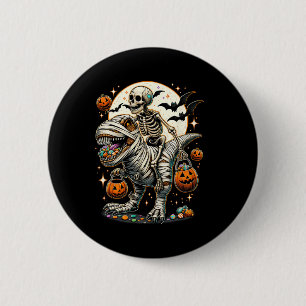 Riding Mummy Dinosaur T Rex Kids Boys Men Hallowee 6 Cm Round Badge
