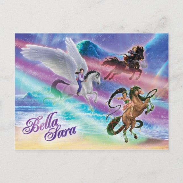 Riding on Moonbeams Postcard (Front)