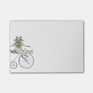 Riding Racoon Post-it Notes
