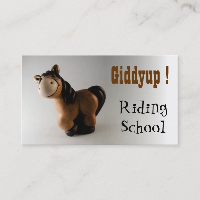 Riding School Business Card (Front)
