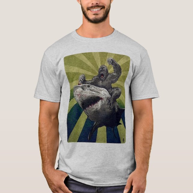  Riding Shark T-Shirt (Front)