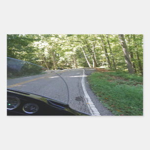 Riding The Dragon Rectangular Sticker