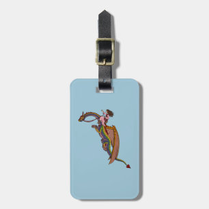 Riding the Rainbow Dragon Luggage Tag