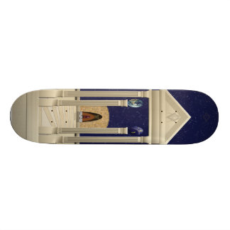 Riding the Temple Skateboard