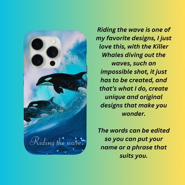 Riding the wave  Case-Mate iPhone case (Creator Uploaded)