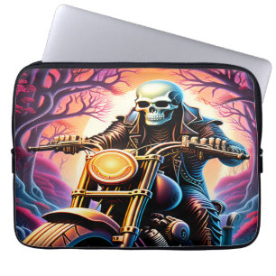 Riding through the interweaving branches laptop sleeve