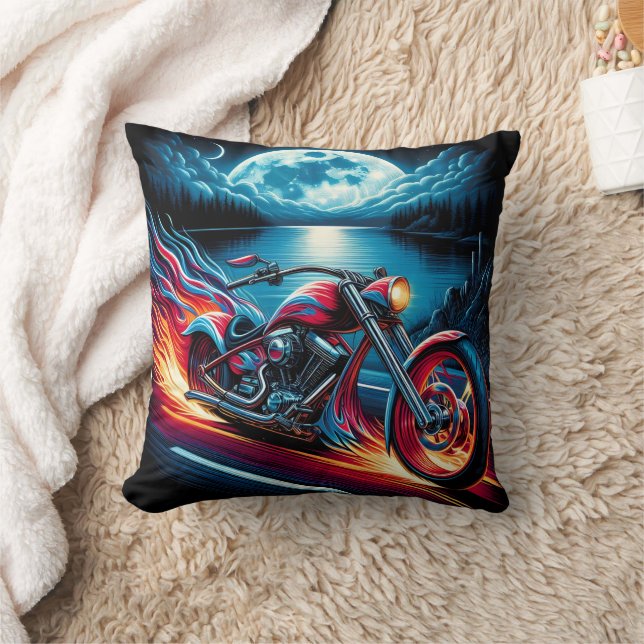 Riding through the night with passion and freedom cushion (Blanket)