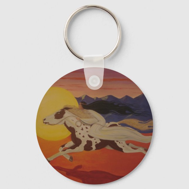 Riding with the Sun Key Ring (Front)
