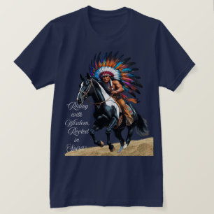 Riding with Wisdom, Rooted in Spirit” T-Shirt