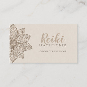 Rieki Practitioner Mandala  Business Card