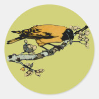 Rielaboration of Yellow Vintage Bird Illustration