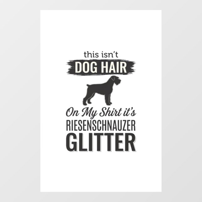 Riesenschnauzer Glitter Funny Dog Lover Design_1 (Sheet)