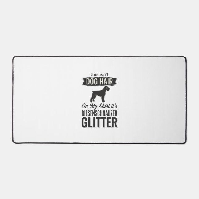 Riesenschnauzer Glitter Funny Dog Lover Design_1 Desk Mat (Front)