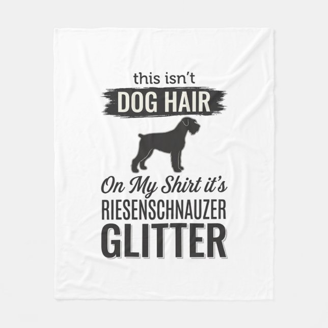 Riesenschnauzer Glitter Funny Dog Lover Design_1 Fleece Blanket (Front)