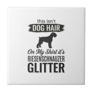 Riesenschnauzer Glitter Funny Dog Lover Design_1 Tile