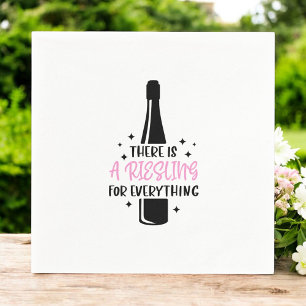 Riesling For Everything Funny Wine  Napkin