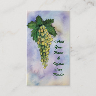 Riesling White Wine Grapes Business Cards