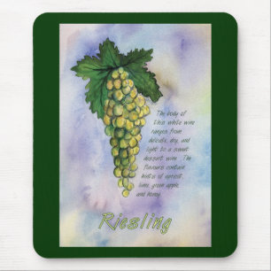 Riesling Wine Grapes Mousepad