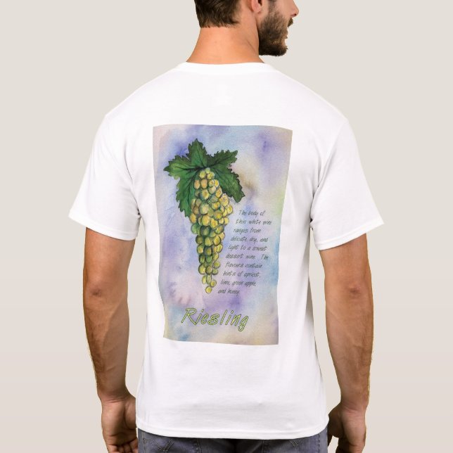 Riesling Wine Grapes T-Shirt (Back)
