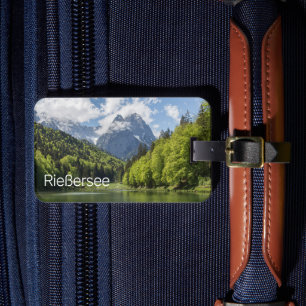 Riessersee Alps Garmisch Partenkirchen Bavaria Luggage Tag