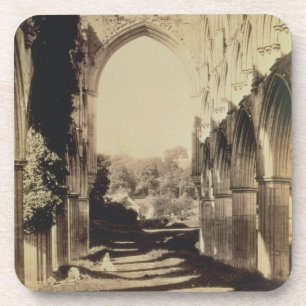 Rievaulx Abbey, North Yorkshire, 1854 (sepia photo Coaster