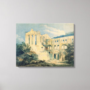 Rievaulx Abbey, Yorkshire, 1798 (w/c) Canvas Print