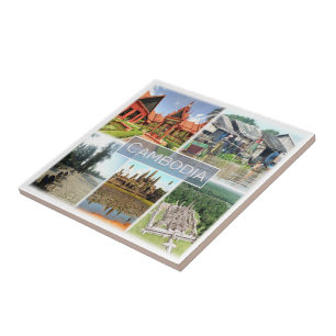 Rif. KH * Cambodia, Angkor Wat, Phonom Penh Tile