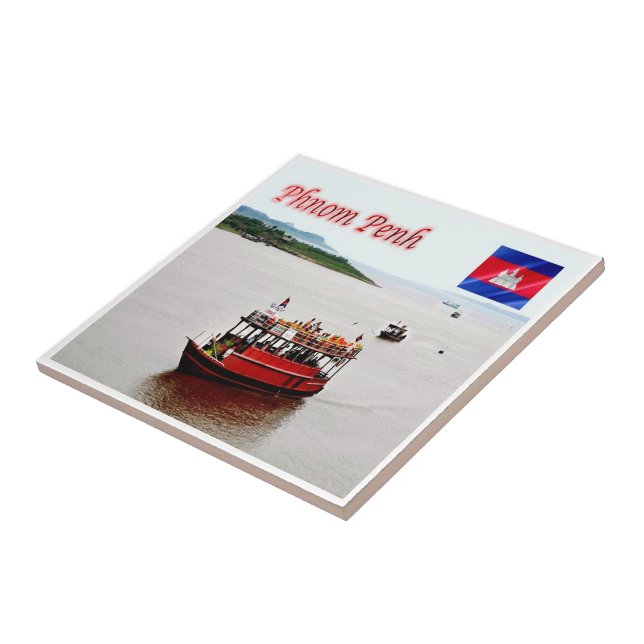 Rif. KH  Cambodia, Phnom Penh, Tile (Side)