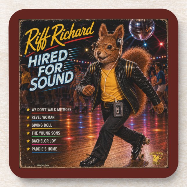 Riff Richard: a Parody Coaster (Front)