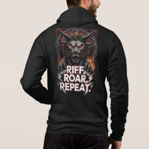Riff. Roar. Repeat. Metal Day T-Shirt Hoodie