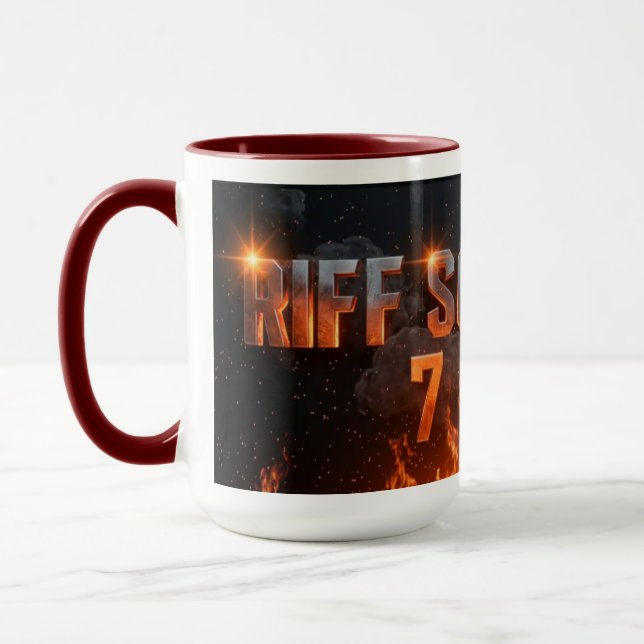 RIFF SOLO 7 PitZillA LAVA LIGHTNING COFFEE MUG (Left)