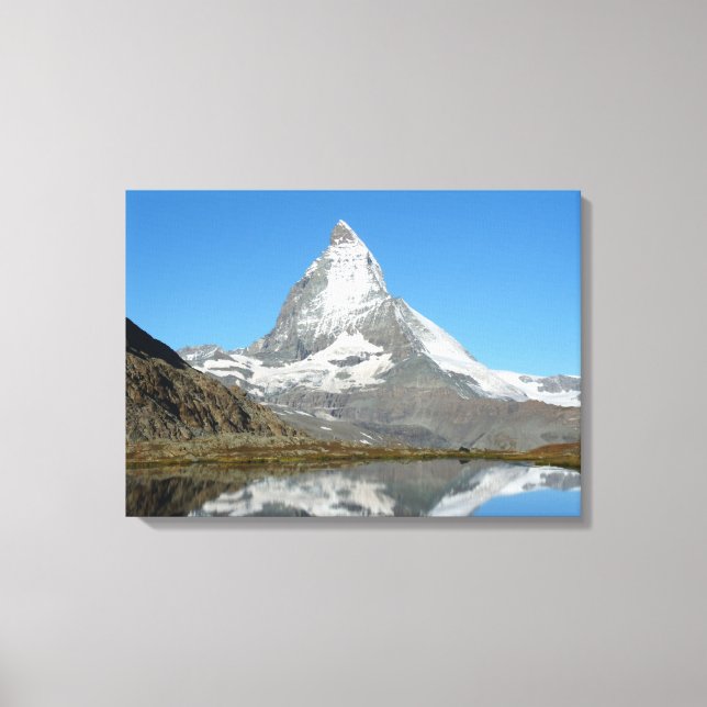 Riffelsee and Matterhorn Canvas Print (Front)