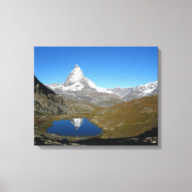 Riffelsee Matterhorn Reflection Canvas Print (Front)
