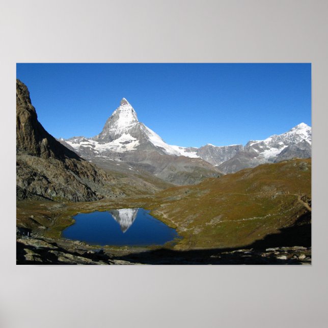 Riffelsee Matterhorn Reflection Poster (Front)