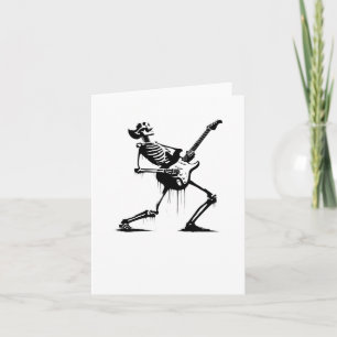 Riffs From Beyond Skeleton Guitarist In Graffiti S Card
