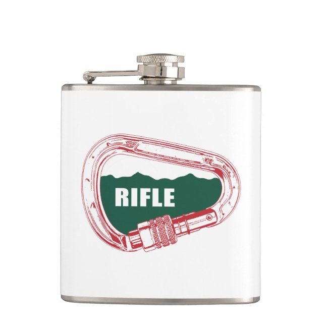 Rifle Climbing Carabiner Hip Flask (Front)